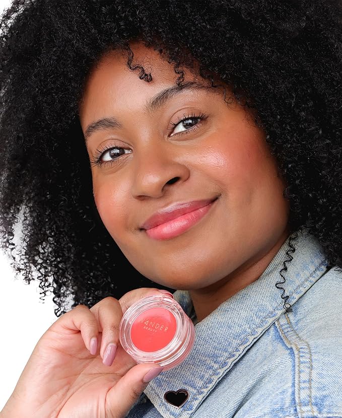 Wander Beauty Double Date Lip & Cheek - Be Mine/Swipe - 4-in-1 Cream Blush & Lip Tint - Blush, Lip Moisturizer, Lip Balm, & Eye Gloss - Multitasking Eye, Cheek, and Lip Makeup With Green Tea - 0.07 oz