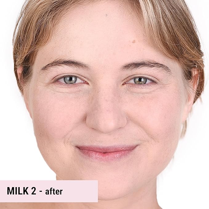 The Good Mineral Loves-You-Back 3in1 Mineral Powder Foundation (MILK 2) | Designed for Rosacea, Acne-Prone, Sensitive Skin | 3IN1 Concealer, Powder + Foundation | Non-Caking, Non-Drying