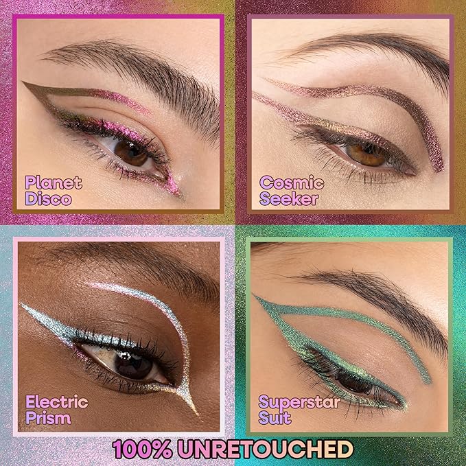 wet n wild Chameleon Chrome Eyeliner, Waterproof and Smudge-Proof, Multichrome Color Shift, Long-Lasting 18-Hour Wear, Cruelty-Free & Vegan - Cosmic Seeker