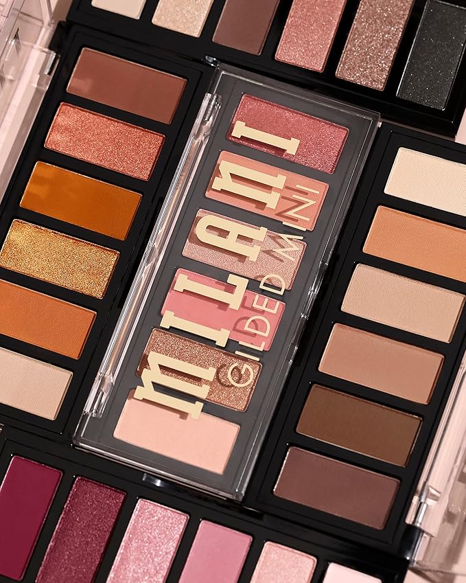 Milani Gilded Mini Eyeshadow Palette with 6 Matte & Shimmer Hues - It's All Ros√©
