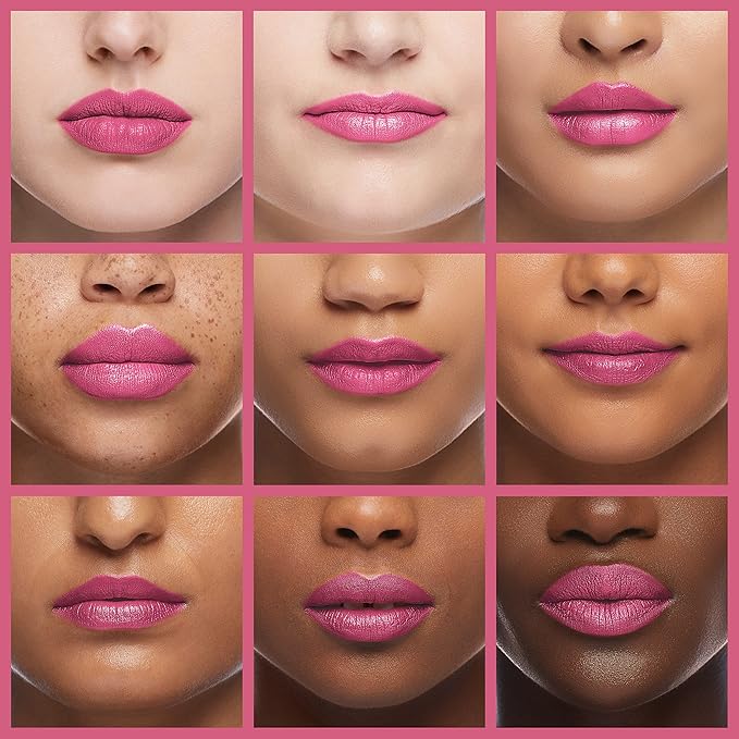 wet n wild Silk Finish Lipstick, Hydrating Rich Buildable Lip Color, Formulated with Vitamins A,E, & Macadamia for Ultimate Hydration, Cruelty-Free & Vegan - Pink Ice (Carded)