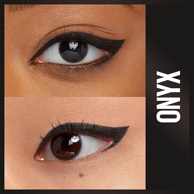 Maybelline Unstoppable Waterproof Mechanical Black Eyeliner Pencil, Easy to Apply, Smooth Glide, Up to 24 Hour Wear, Onyx, Pack of 2