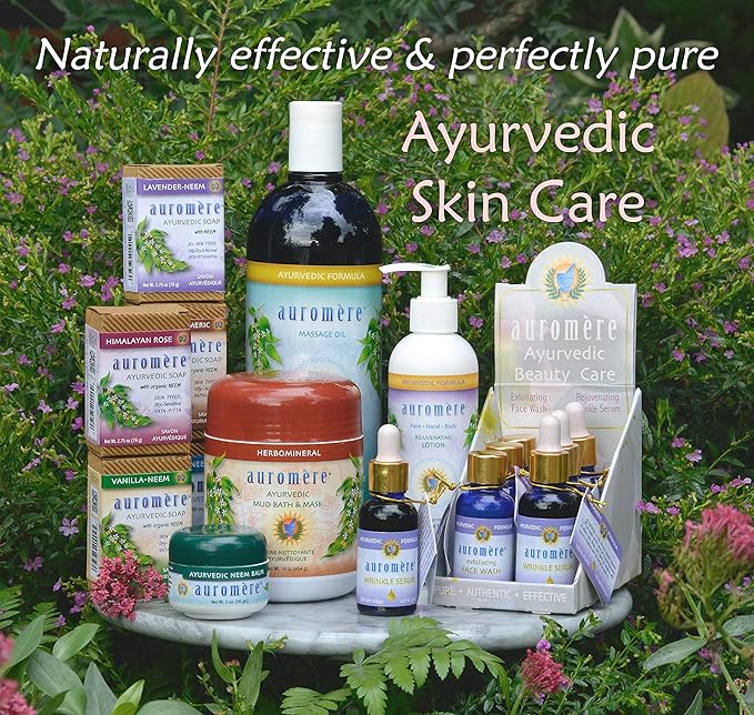 Auromere Ayurvedic Bar Soap, Vanilla Neem - Eco Friendly, Handmade, Vegan, Cruelty Free, Natural, Non GMO (2.75 oz), 2 pack