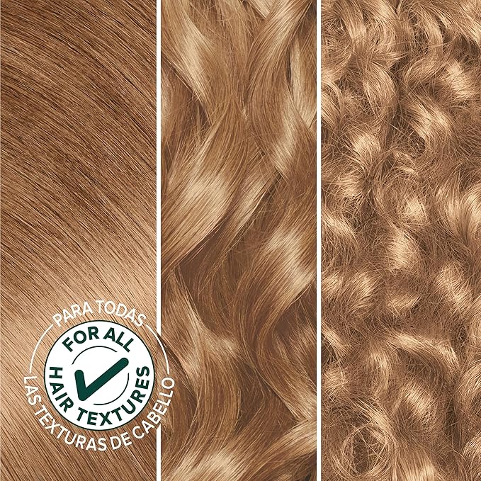 Garnier Nutrisse Ultra Crème Hair Color, Permanent Hair Dye with 100% Gray Coverage, Vegan & Cruelty-Free, 80 Medium Natural Blonde (Butternut), 2 Count