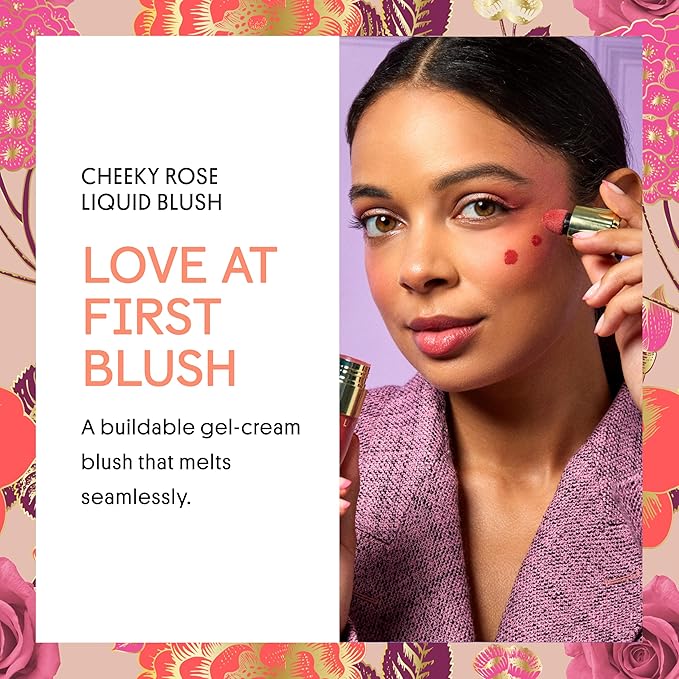 Winky Lux Cheeky Rose Liquid Blush - Gel Cream With Buildable Color, Lightweight Velvet Finish for Long Lasting Color, Dusty Rose Blush, Noble