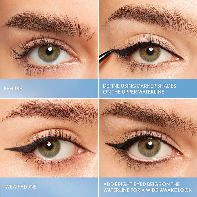 CoverGirl Perfect Point Plus Lashline, Bright-Eyed Beige, Micro Eye Pencil, Ultra-Precise 1.5 Millimeter Tip, Creamy Gel Formula, Clean & Vegan, Talc-Free, Waterproof, 0.002oz
