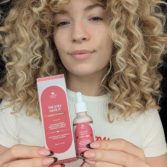 Nature Spell Eye Serum, Infused with Watermelon & Goji Berries, For All Skin Types, Vegan, 1 Fl Oz