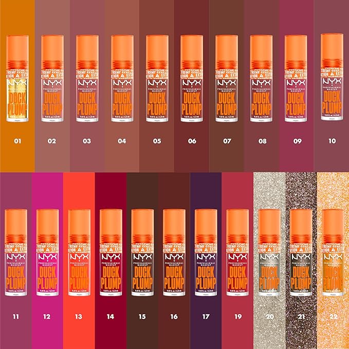 NYX PROFESSIONAL MAKEUP Duck Plump High Pigment Lip Gloss, Lip Plumper Gloss with Spicy Ginger - Onyxpected