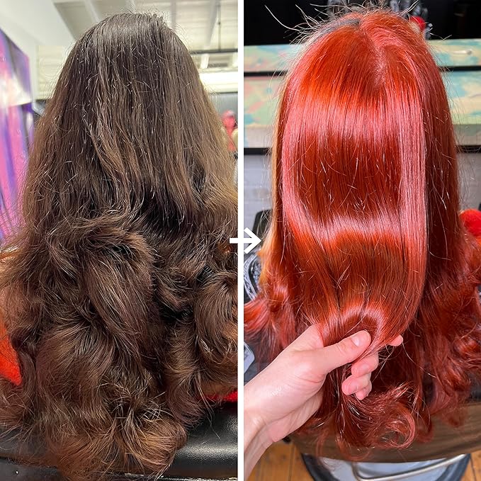 No Bleach London Permanent Hair Dye, Long-Lasting and Multi-dimensional At-Home Hair Colour, Fortified with Vegan Sea Silk and Cocamide for Incredible Shine, Colour: Vivid Copper (Complete Kit)
