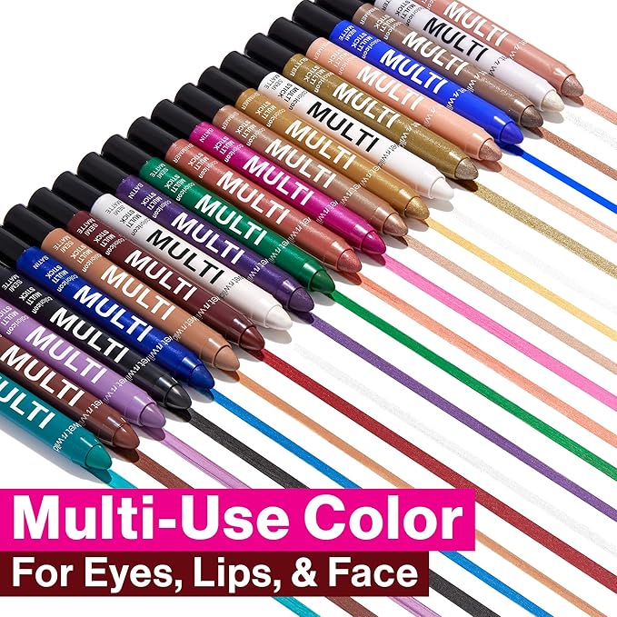 wet n wild Color Icon Cream Eyeliner Eyeshadow Multi-Stick, Moisturizing, Nourishing Velvety Cream-to-Powder Buildable & Blendable Formula, Cruelty-Free & Vegan - Burning Bridge