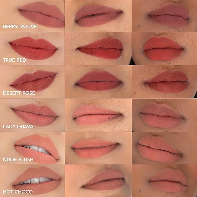 CLE Cosmetics Melting Lip Powder - Lip Tint (Vegan, Cruelty Free, Paraben-Free) with Long-Lasting, Weightless Lip Stain, Usable on Lips, Eyes and Cheeks, Matte Finish (Nude Blush / 0.07 oz)