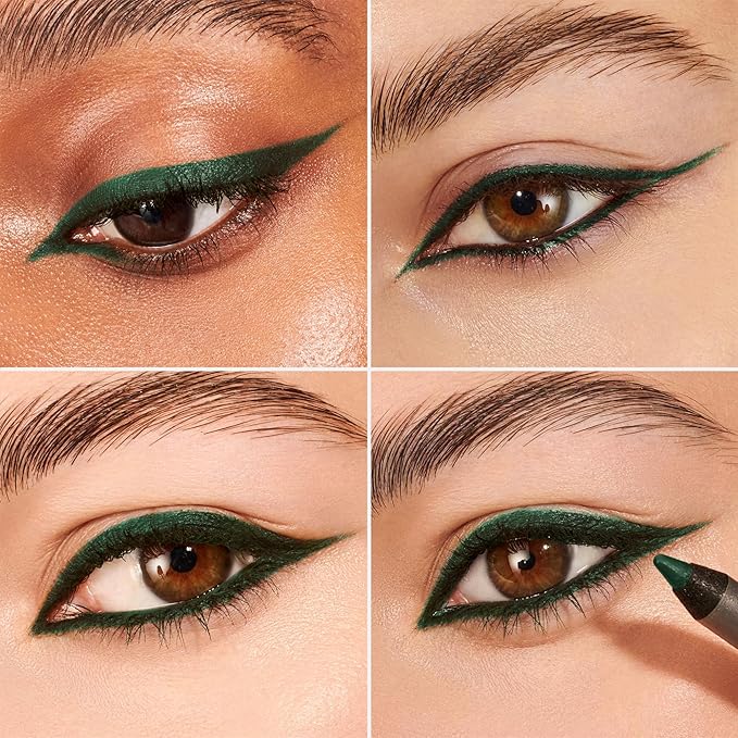Wonderskin Eyeliner Pencil, 1440 Longwear Green Eyeliner Pencil - Waterproof, Sharpenable & Smudge Proof (Pine)