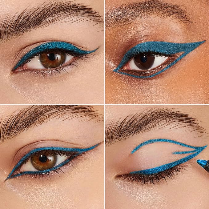Wonderskin Eyeliner Pencil, 1440 Longwear Blue Eyeliner Pencil - Waterproof, Sharpenable & Smudge Proof (Aqua)