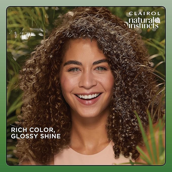 Clairol Natural Instincts Demi-Permanent Hair Dye, 3 Brown Black Hair Color, Pack of 3
