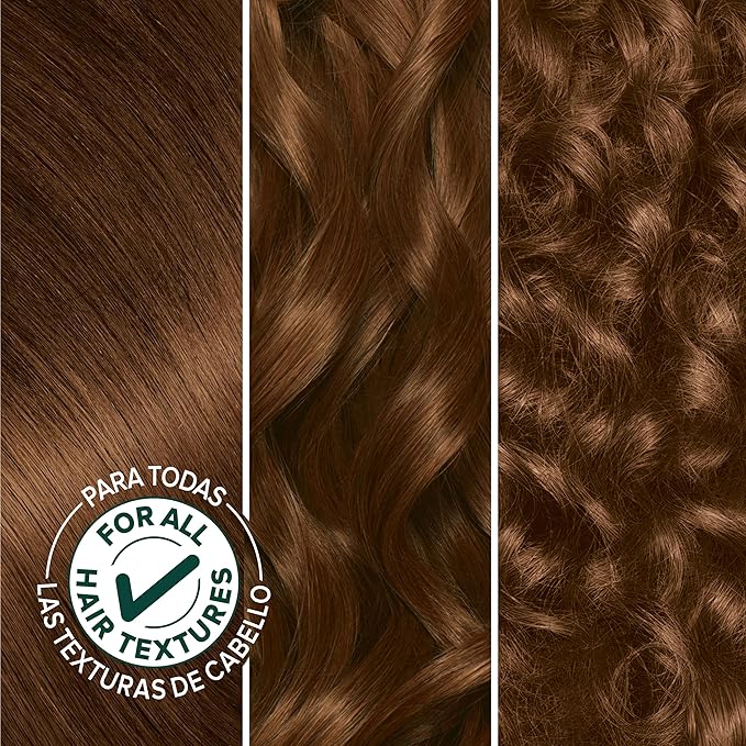 Garnier Nutrisse Ultra Crème Hair Color, Permanent Hair Dye with 100% Gray Coverage, Vegan & Cruelty-Free, 53 Medium Golden Brown (Chestnut), 2 Count