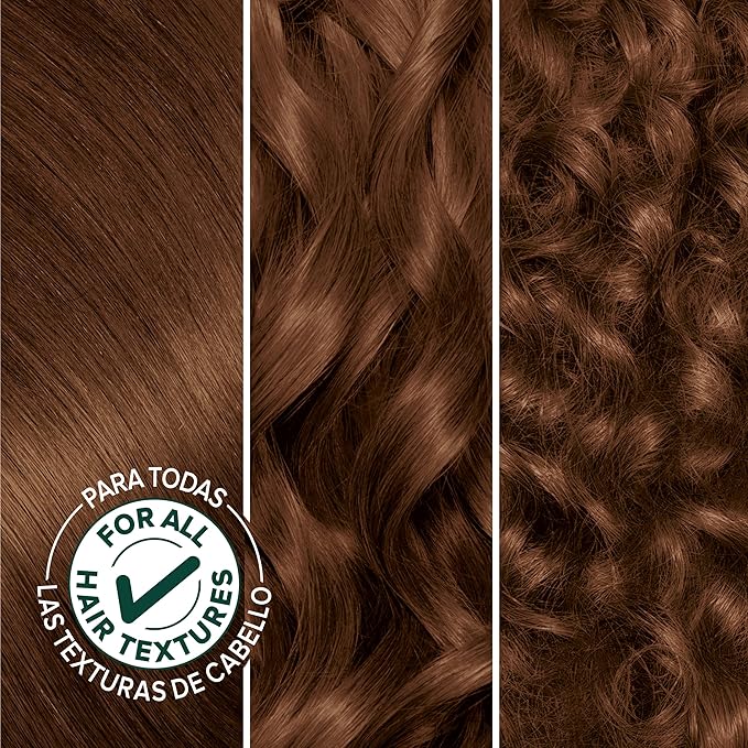 Garnier Nutrisse Ultra Crème Hair Color, Permanent Hair Dye with 100% Gray Coverage, Vegan & Cruelty-Free, 535 Medium Gold Mahogany Brown (Chocolate Caramel), 1 Count