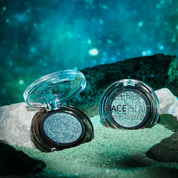 Catrice | Space Glam Chrome Eyeshadow | Duo Chrome, Highly Pigmented, Holographic Shimmer | Vegan & Cruelty Free | Without Parabens & Microplastic Particles (060 | Galactic Glow)