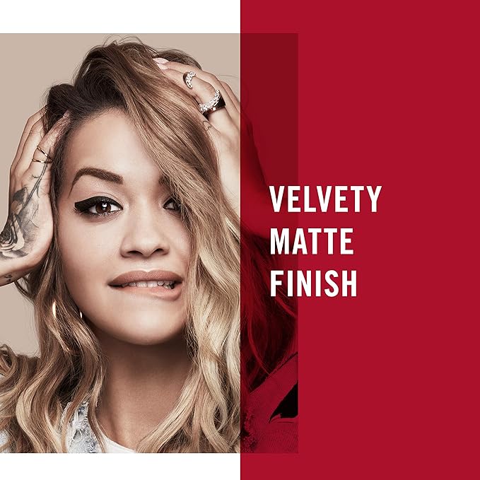 Rimmel London Stay Matte Liquid Lip Color with Full Coverage Kiss-Proof Waterproof Matte Lipstick Formula that Lasts 12 Hours - 706 Raw Embrace, .21oz