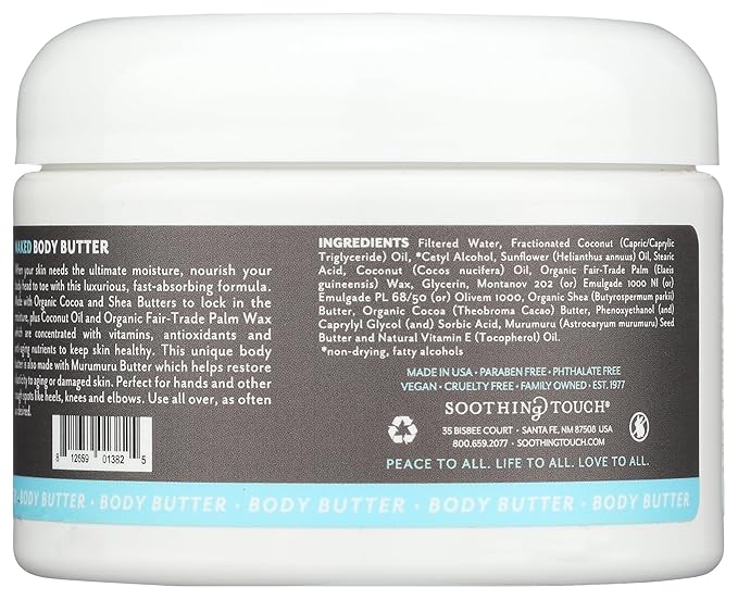 Soothing Touch, Naked Body Butter, Unscented, 13 oz