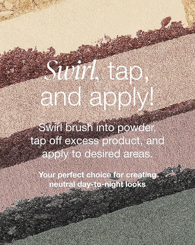 Mineral Fusion Eyeshadow Palette - Four Pressed Powder Shades in Matte, Satin, and Shimmer Finishes - Natural, Lightweight Vegan Eye Makeup - (Glamping)
