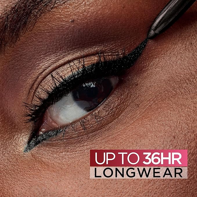 L'Oreal Paris Infallible Grip Mechanical Gel Eyeliner Pencil,Smudge-Resistant,Waterproof Eye Makeup with Up to 36HR Wear,Intense Black,0.01 Oz,(Pack of 2)