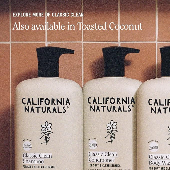 California Naturals Vanilla Bloom Shampoo & Conditioner Set, Natural, Vegan, Cruelty, Silicone, Paraben, and Sulfate Free Shampoo, All Hair Types, 20 Fl Oz (Pack of 2)