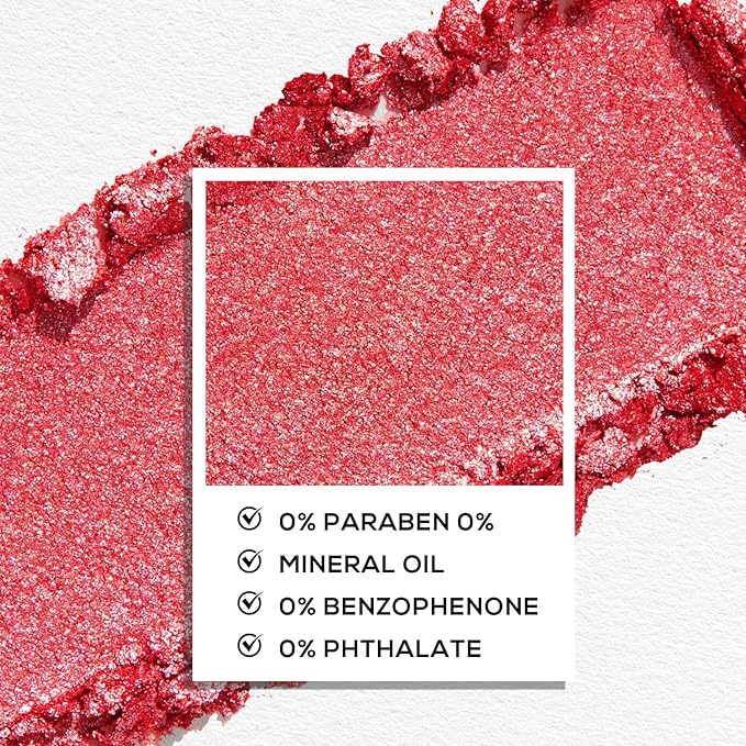 MAKI YIKA Dark Red Crème Eyeshadow Single, Shimmer Vampire Red Cream Eye Shadow palette for Women, Color Stay Long Lasting Waterproof Eye Makeup Monochrome Eyeshadows,#17