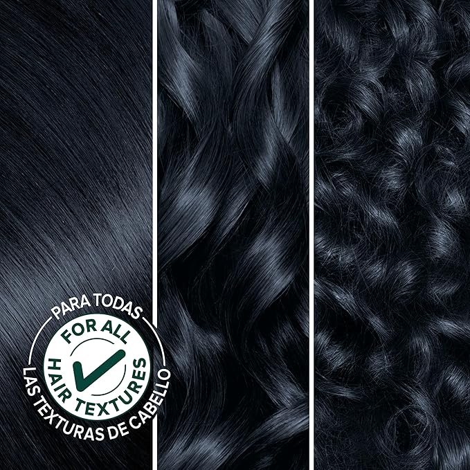 Garnier Nutrisse Ultra Crème Hair Color, Permanent Hair Dye with 100% Gray Coverage, Vegan & Cruelty-Free, 22 Intense Blue Black (Mulberry), 2 Count