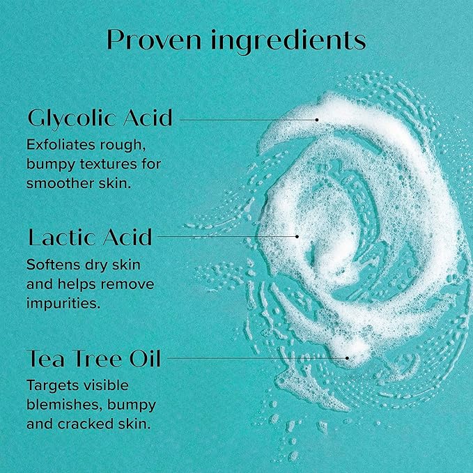 Medix 5.5 Exfoliating AHA Glycolic Acid Face & Body Wash Cleanser + Collagen Moisturizing Body Cream Lotion Skin Care 2PC Set | Alpha Hydroxy Acid & Lactic Acid Foaming Body Wash & Face Wash, 2-PC