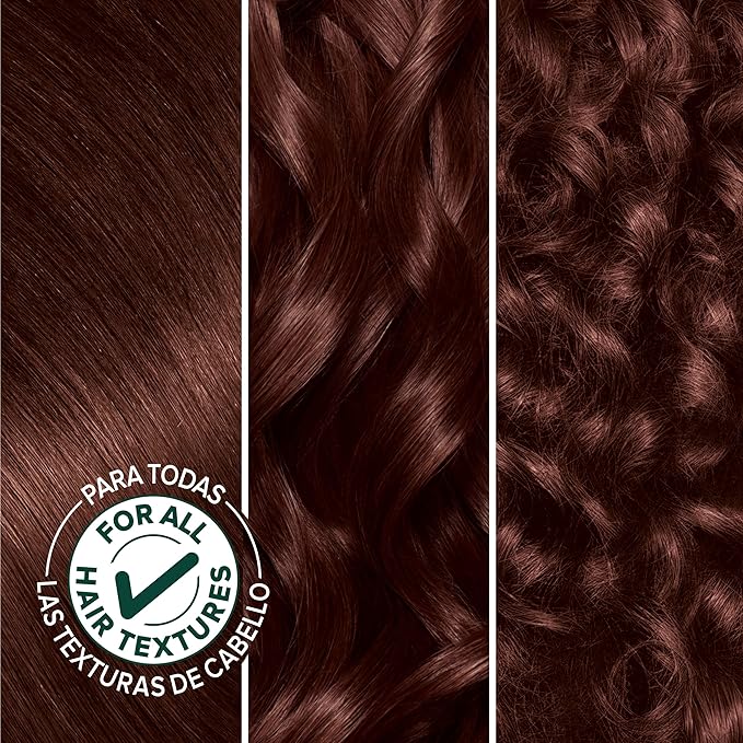 Garnier Nutrisse Ultra Crème Hair Color, Permanent Hair Dye with 100% Gray Coverage, Vegan & Cruelty-Free, 415 Soft Mahogany Dark Brown (Raspberry Truffle), 1 Count