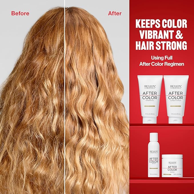 REVLON ColorSilk After Color Care Mask, Vegan Keratin Hair Treatment, Bond Repair for Damaged Hair, For All Hair Colors & Types, 7.6 fl oz