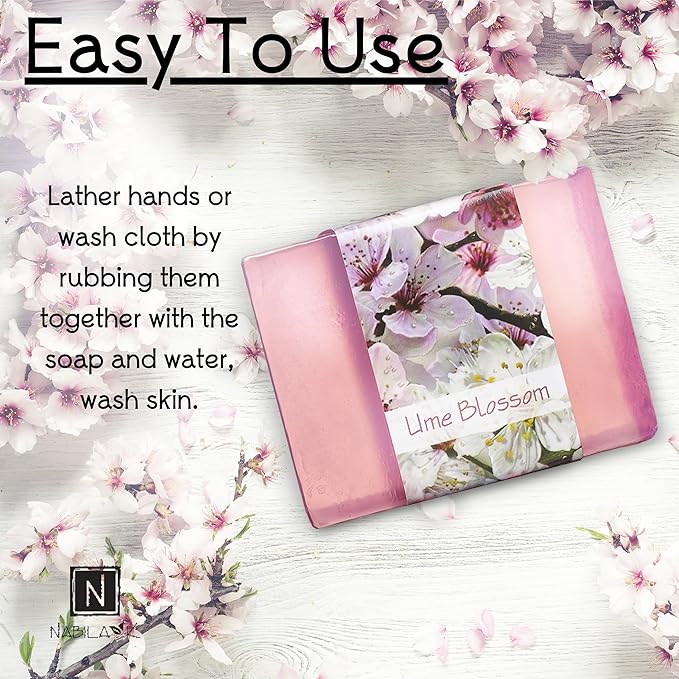 Glycerin Bar Soap Ume Blossom Scent - Natural, Vegan-Friendly, Hypoallergenic - Moisturizing and Hydrating with 100% Vegetable Glycerin - Sulfate-Free, Paraben-Free, Chemical-Free - 4.5 oz