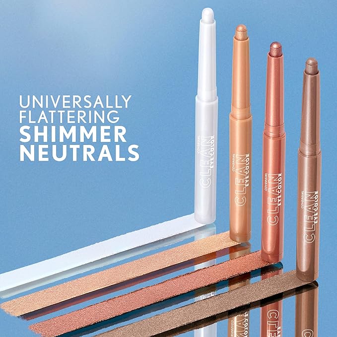 CoverGirl Clean Eye Color, Mystic Maroon, Eyeshadow Sticks, Ultra Creamy Formula, Lightweight, Buildable Formula, Lasts All Day, Smudge-Proof, 0.05oz