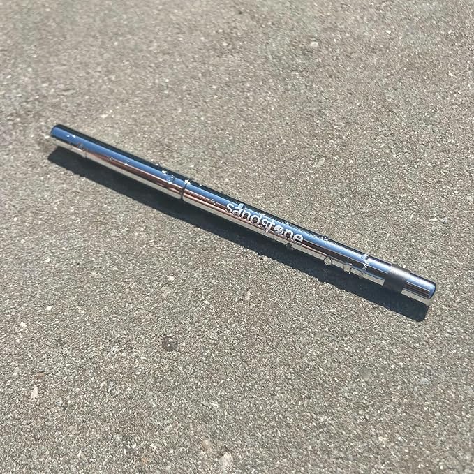 Sandstone Scandinavia Hypoallergenic Waterproof Metallic Eyeliner Pencil – Silver – Fragrance-Free, Vegan – Smudge-Proof Eye Liner for Sensitive Eyes