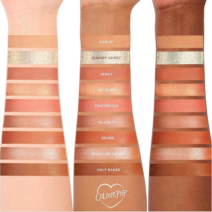 ColourPop Baby Got Peach Eyeshadow Palette - Orange & Coral Shadows with Metallic, Matte and Glitter Finishes - High-Pigment Eye Makeup with a Long-Wearing Formula (0.3 oz)