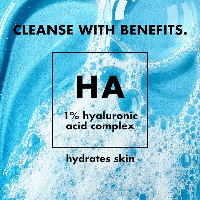 e.l.f. SKIN Holy Hydration! Clean Freak Daily Cleanser Mini, Gentle Hydrating Face Cleanser, Made With Hyaluronic Acid, Vegan & Cruelty-Free, 1 fl oz (Pack of 2)