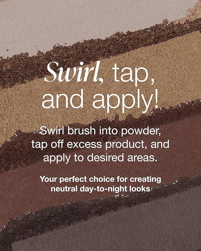 Mineral Fusion Eyeshadow Palette | Vegan Eye Makeup with Matte, Satin, and Shimmer Finishes | Natural, Lightweight Formula (Coffee Break)