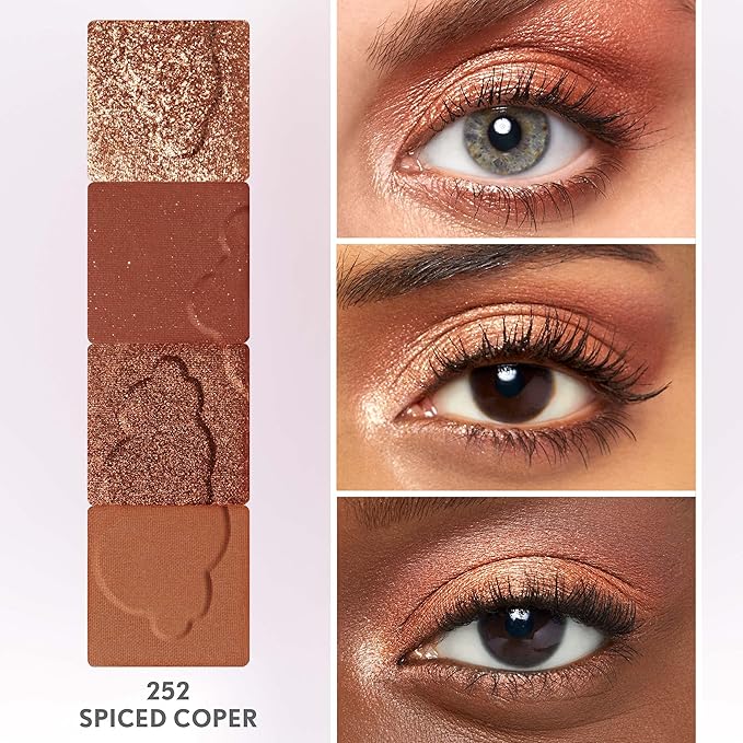 COVERGIRL Clean Fresh Clean Color Eyeshadow Palette, Shimmer Finish, Vegan Formula - Spiced Copper, 4g (0.14 oz)
