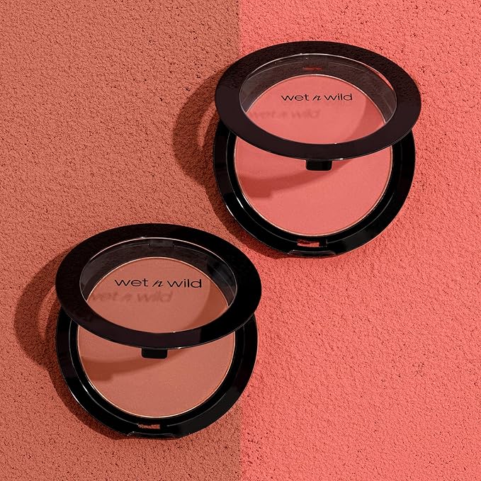 wet n wild Color Icon Blush, Effortless Matte Natural Sheer Glow & Seamless Blend, Luxuriously Infused Smooth Jojoba Oil, Cruelty-Free & Vegan - Pearlescent Pink