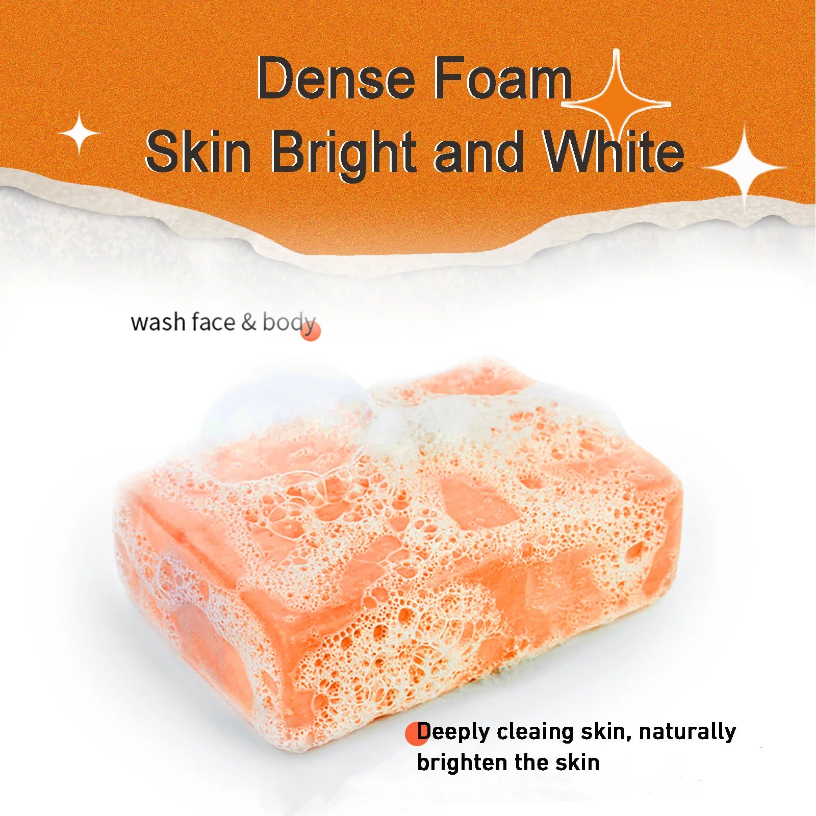 Skin Whitening Handmade Soap -Organic Papaya Soap for Black Spots, Clean Stains, Improves Dull Skin, Face & Body & Hands