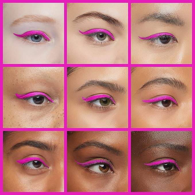 DNM Cat Eye Makeup Waterproof Neon Colorful Liquid Eyeliner Pen Make Up Comestics Long-lasting Black Eye Liner Pencil Makeup Tools (pink) 1
