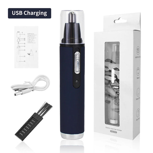 Electric Nose Hair Trimmer Portable Electric Shaving Men'S High Quality USB Charging Automatic Waterproof Mini Nose Hair Remover