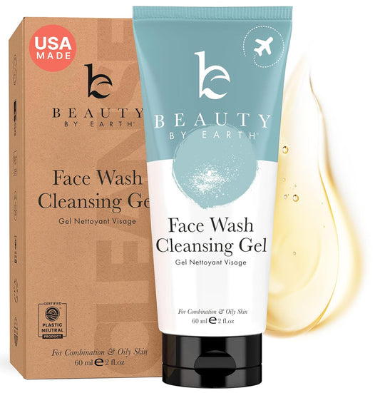Clean Face Wash - USA Made with Organic & Natural Ingredients, Non-Toxic Facial Cleanser