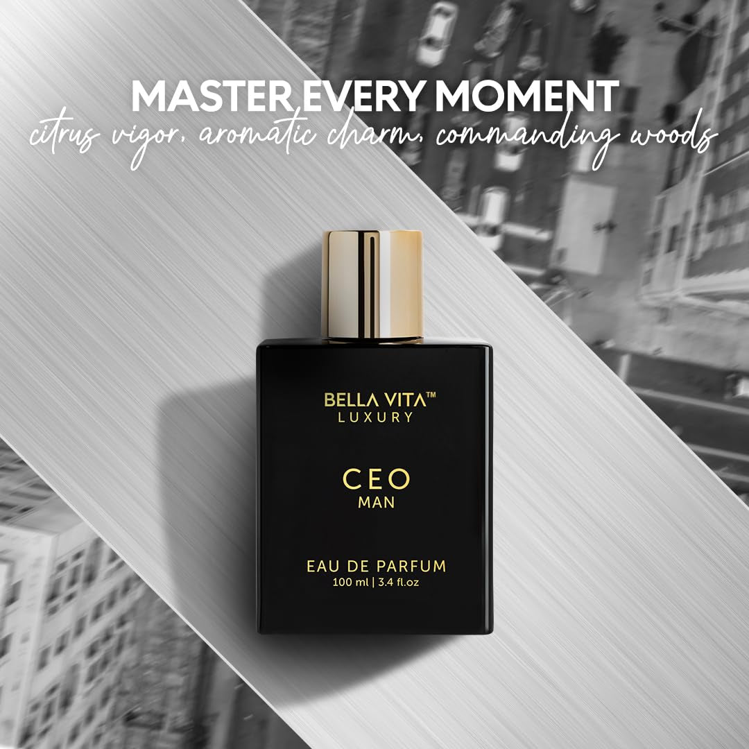Luxury CEO Man Perfume for Men (3.38 Fl.Oz) | Long-Lasting Men'S Perfume with Lemon, Lavender, Tonka & Agarwood Fragrance for Man | CEO Parfum for Men | Vegan & Cruelty-Free Fragrance