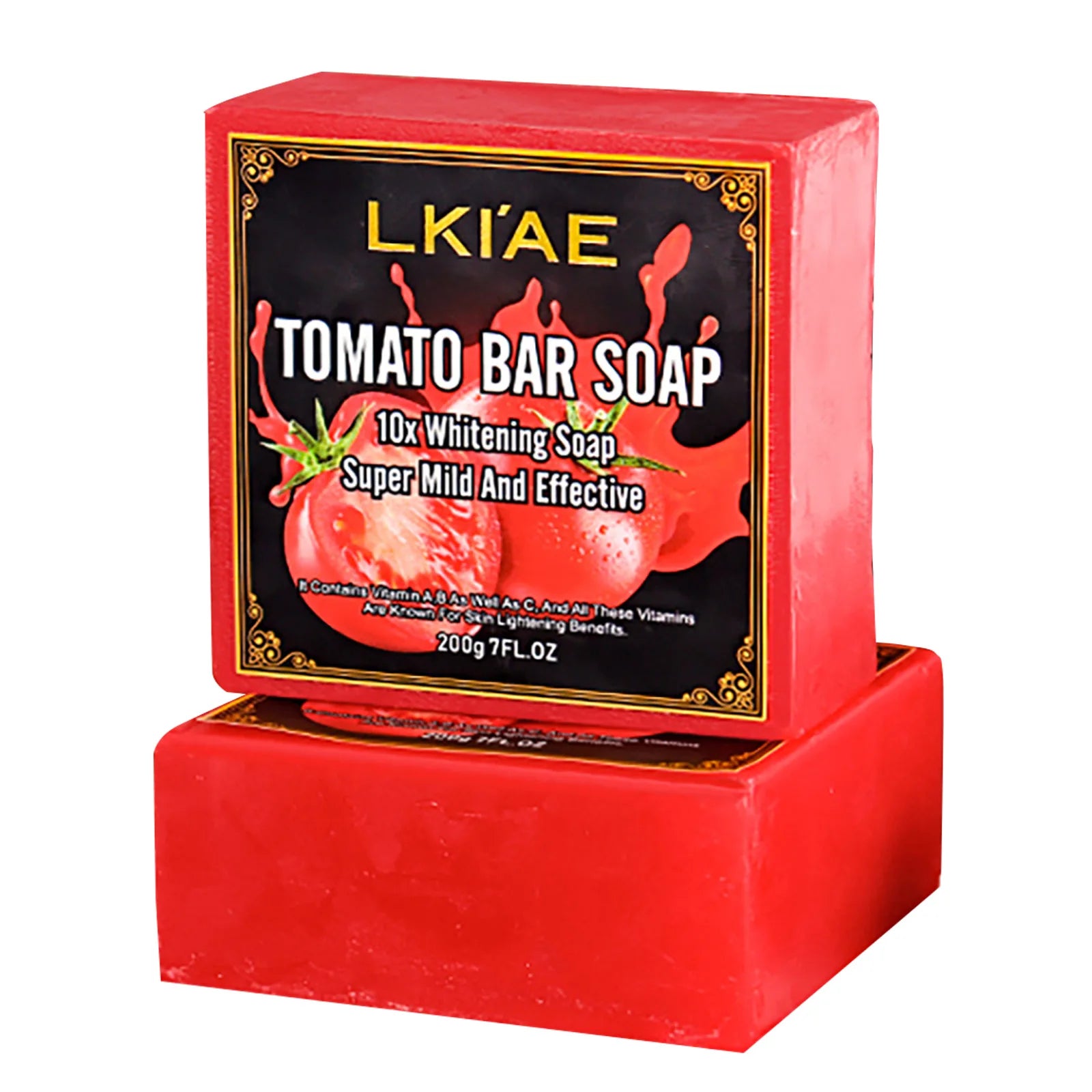Organic Tomato Soap Bar, Lightening Skin, Deeply Clean, Exfoliate, Remove Dark Spots, Moisturizing, for Face and Body