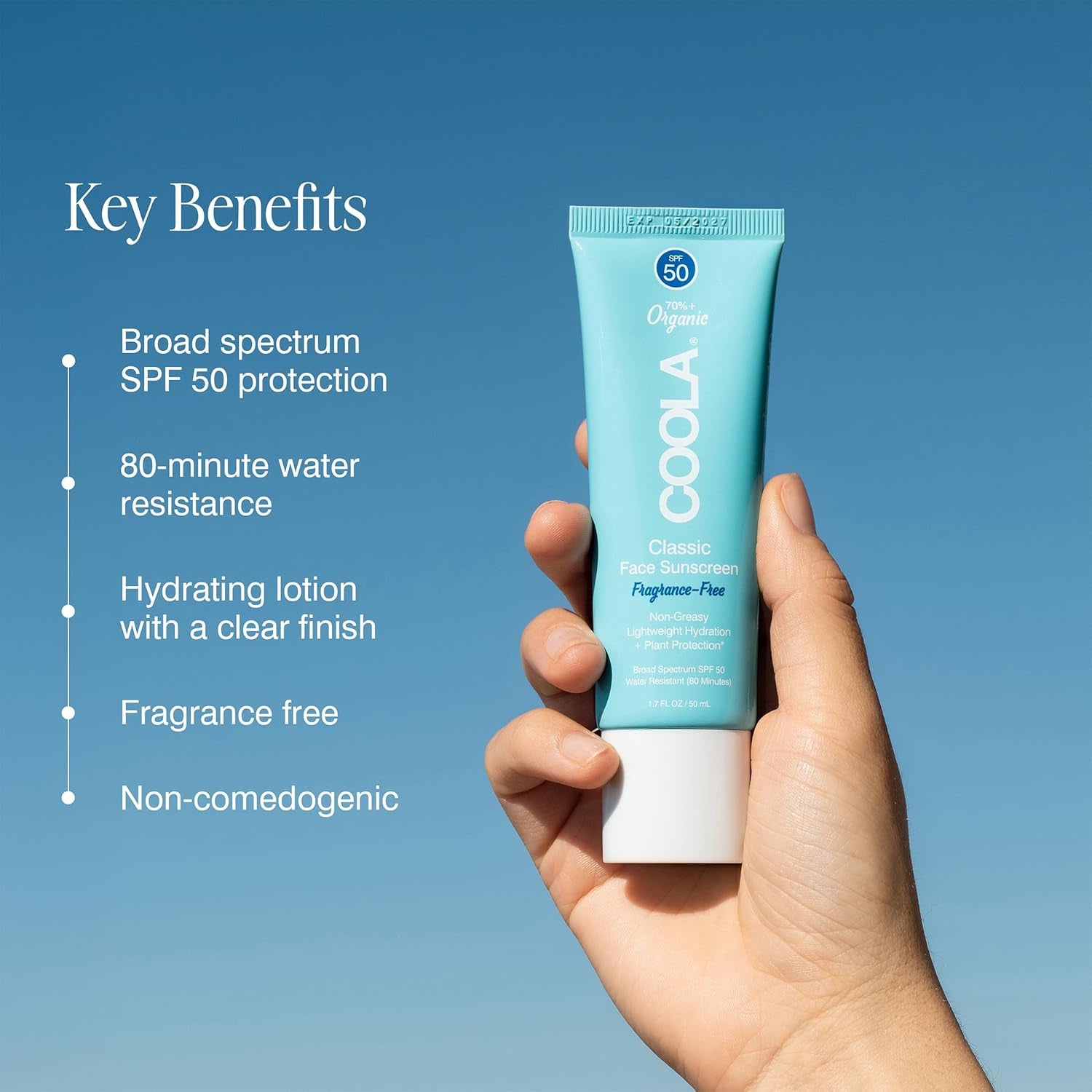 COOLA Organic Sunscreen SPF 30 Sunblock Body Lotion, Dermatologist Tested Skin Care for Daily Protection, Vegan and Gluten Free, 5 Fl Oz