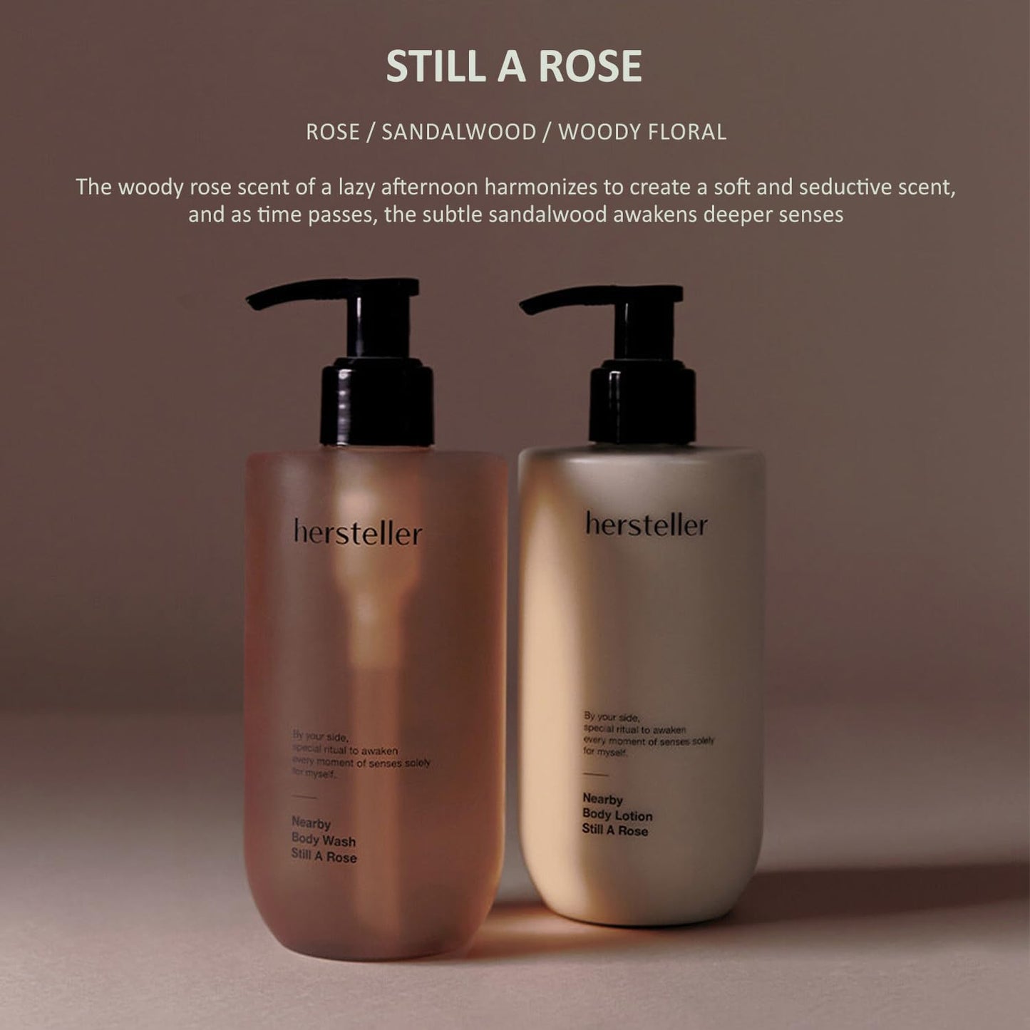 Nearby Still a Rose Vegan Body Lotion 10.1 Fl Oz - Zero-Irritation Eco-Ceramide Formula with 100% Recyclable Packaging, Non-Sticky Moisturizing