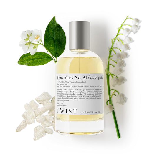 Snow Musk No. 94 Inspired by the Body S. White Musk, Long Lasting Perfume for Women, Paraben Free, Vegan, Clean Ingredients, Fragrance - Spray 100 Ml | 3.4 Fl. Oz.