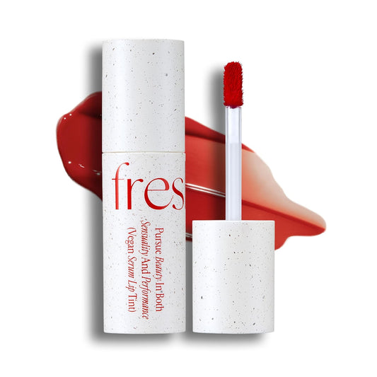 Vegan Serum Lip Tint (05 Rough, 0.21Oz) - Long-Lasting Moisturizing Formula, Lightweight Lip Stain. Korean Makeup Skin Care. Luminous, Hydrated Lips.