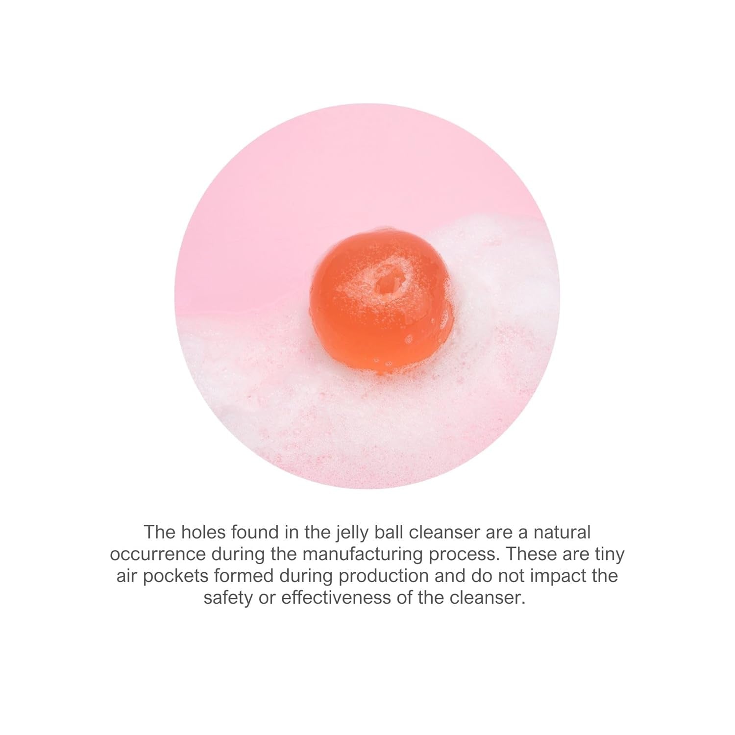 Be Bare Jelly Ball Cleanser, Daily Face Wash Korean Skin Care Cleanser Ball for Dry Skin with Squalane & Hyaluronic Acid for Skin Hydration and Moisturizing - Fresh Aqua (1.41Oz)